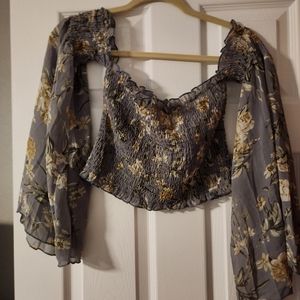 Floral Offshoulder Shein Top